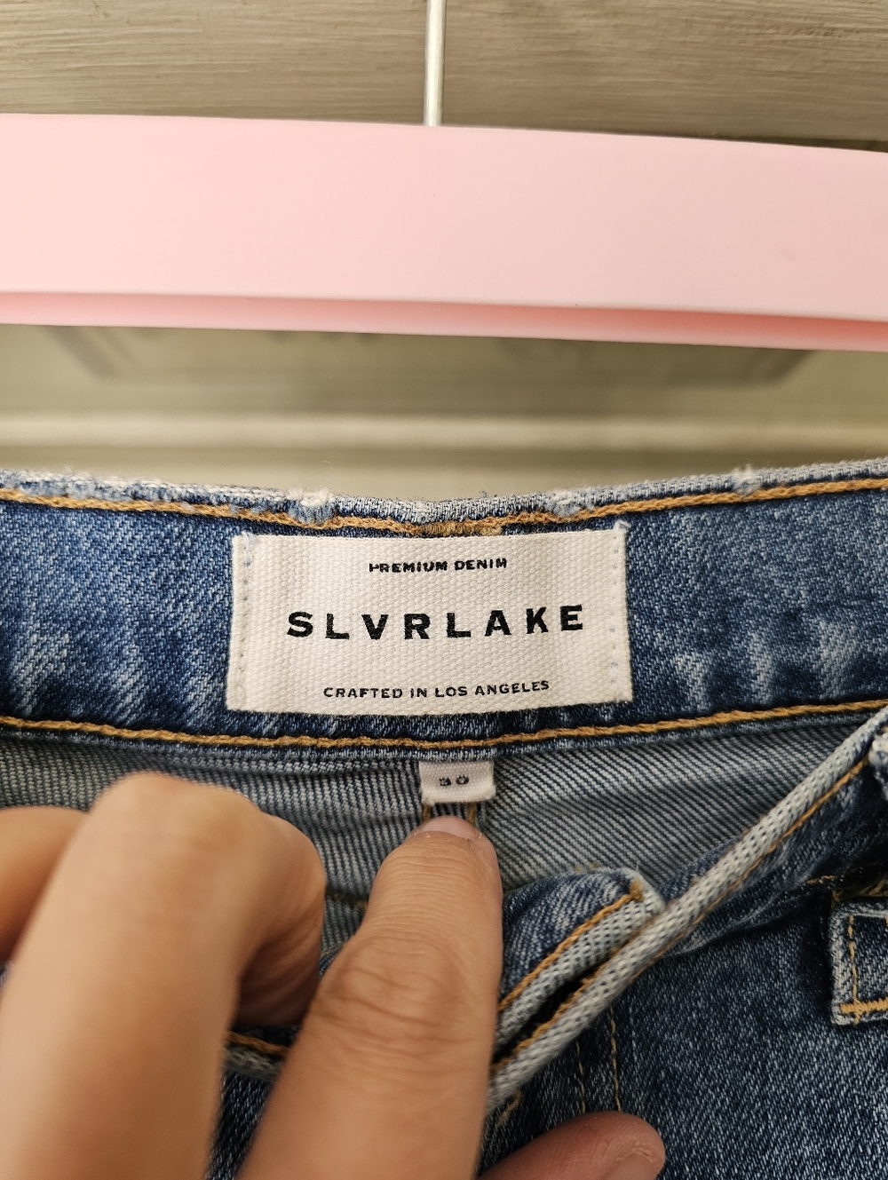 SLVRLAKE London Jean in Blue Bird - Picture 4 of 12